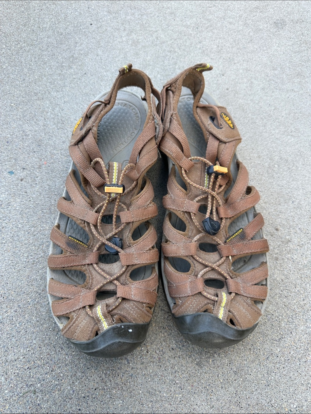 Keen Women's Brown Strappy Closed-Toe Sandals
